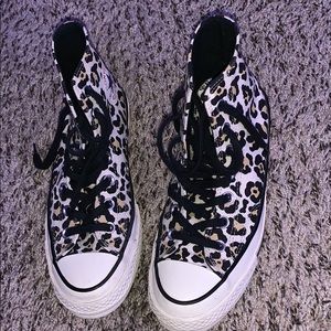 Cheetah print Chuck Taylors